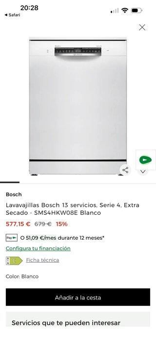Lavavajillas Bosch Serie 4 Silence