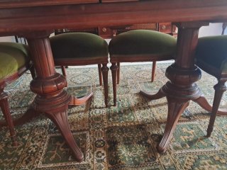 Conjunto mesa comedor y sillas años 70