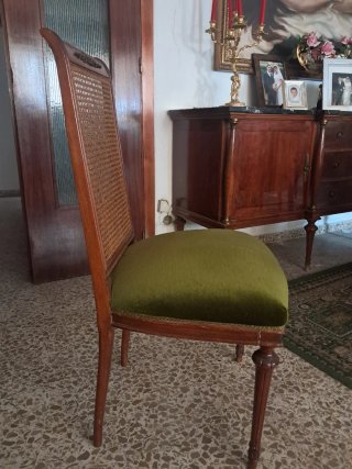 Conjunto mesa comedor y sillas años 70