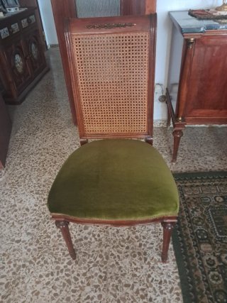Conjunto mesa comedor y sillas años 70