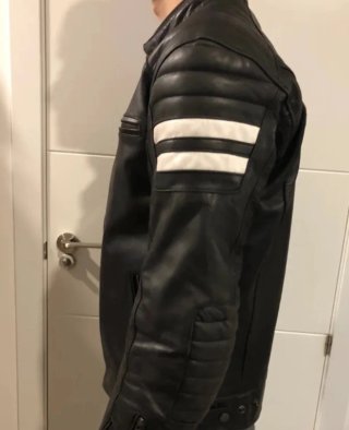 Chaqueta Moto Clásica Negra