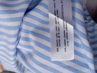 Camisa Zara Rayas Azul y Blanco Talla S y M
