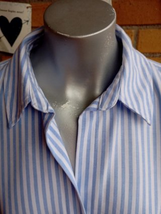 Camisa Zara Rayas Azul y Blanco Talla S y M
