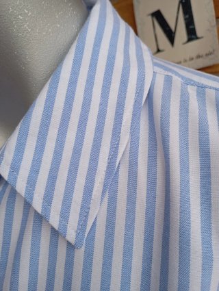 Camisa Zara Rayas Azul y Blanco Talla S y M