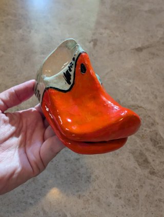 Apoya gafas de pato