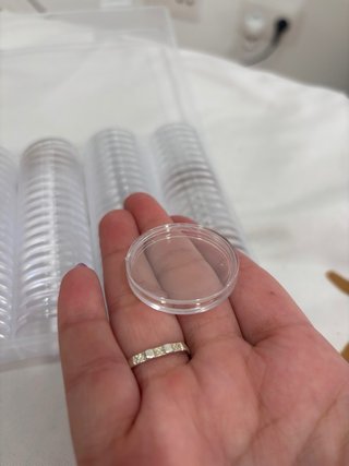 Scatola Trasparente per Collezione di Monete