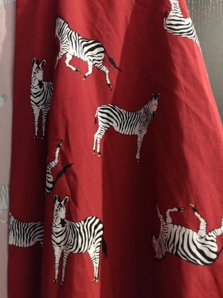 Kimono Granate con Estampado de Cebras