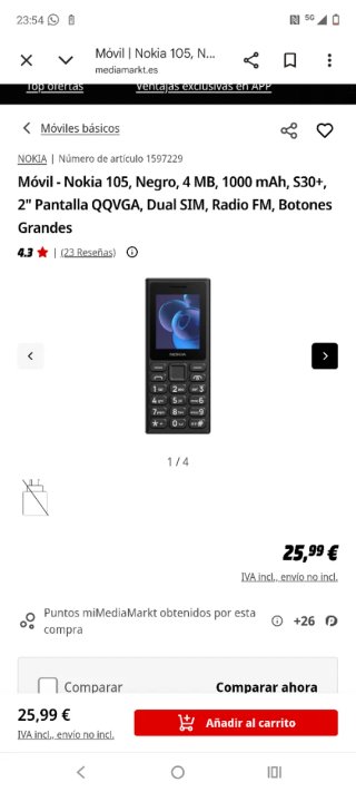 Nokia 105 Negro