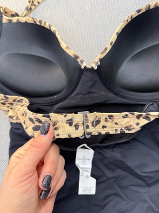 Bañador estampado leopardo y negro Talla M