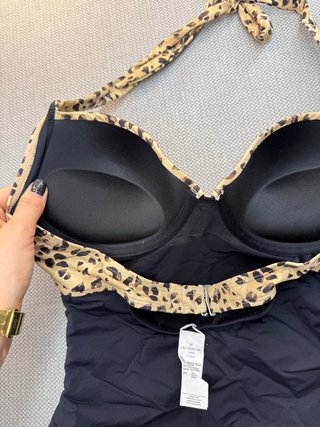 Bañador estampado leopardo y negro Talla M