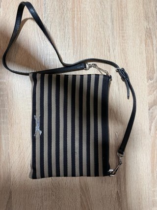 Bolso Bimba y Lola Rayas Beige y Negro