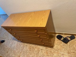 Cómoda y Mesita de Noche Madera