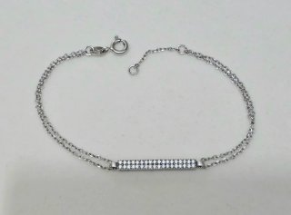 Collar Plata 925 con Circonitas 19cm