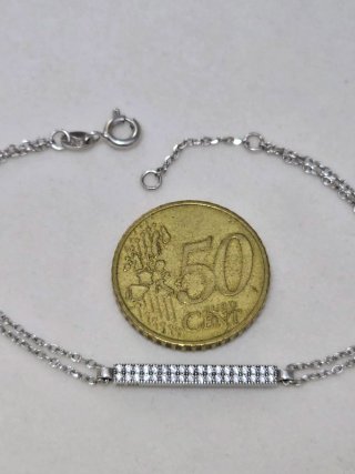Collar Plata 925 con Circonitas 19cm