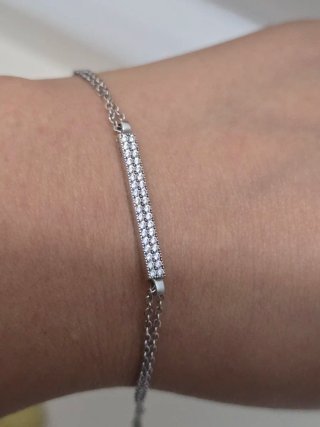 Collar Plata 925 con Circonitas 19cm