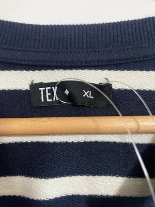 Sudadera TEX Rayas Azul Talla XL