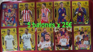 5 BALONES DE ORO A ELEGIR por 25€ ! Adrenalyn 2026