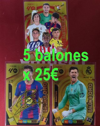 5 BALONES DE ORO A ELEGIR por 25€ ! Adrenalyn 2026