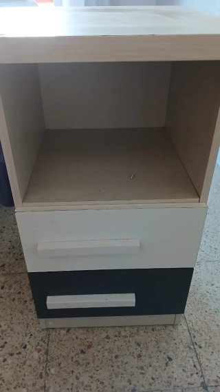 Escritorio zapatero con cabecero de cama de 90