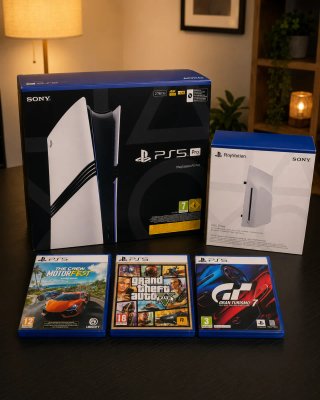 PlayStation 5 Pro con lector de disco + 3 juegos