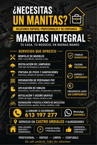 ️ MANITAS A DOMICILIO Castro Urdiales.