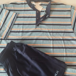 Pijama hombre corto rayas nuevo