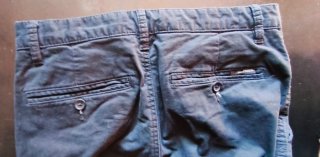 Pantalón Chino Negro Pull&Bear Talla 38