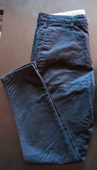Pantalón Chino Negro Pull&Bear Talla 38