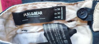 Pantalón Chino Negro Pull&Bear Talla 38