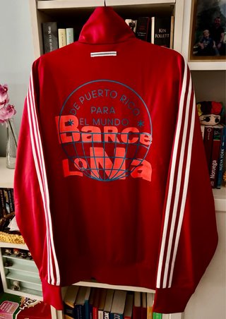Chaqueta adidas x Bad Bunny Firebird roja NUEVA