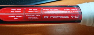 Raqueta de Squash Dunlop G-Force 40