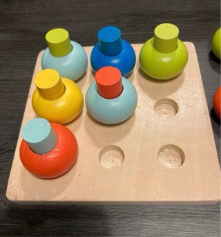Juguete madera bebé encaje formas colores
