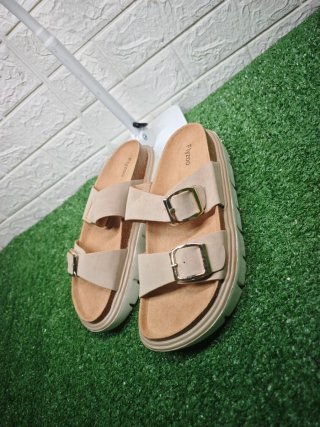 Sandalias Flyzoo N*40 Plataforma Doble Hebilla