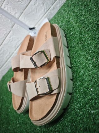 Sandalias Flyzoo N*40 Plataforma Doble Hebilla