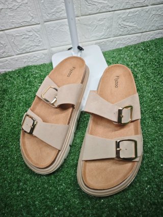 Sandalias Flyzoo N*40 Plataforma Doble Hebilla