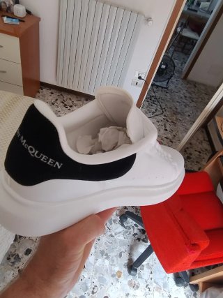 Alexander McQueen Sneakers Bianche Nere