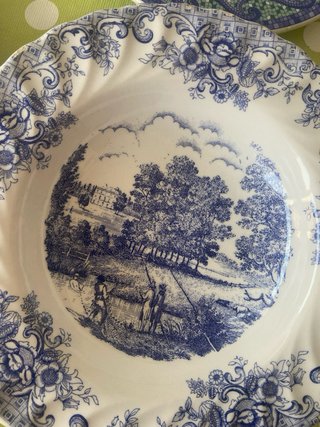 Lote 9 Platos Porcelana Ironst