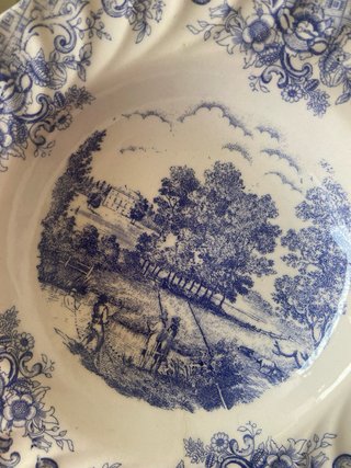 Lote 9 Platos Porcelana Ironst