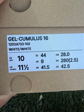 Asics Gel Cumulus 16 Blancas y Plateadas