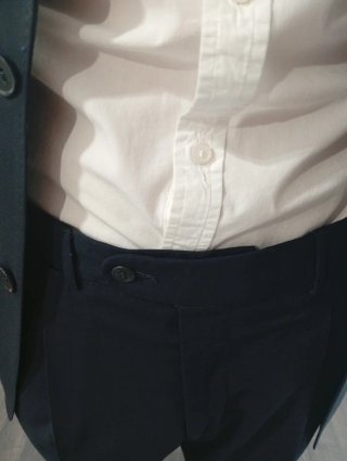 Traje de hombre azul marino