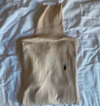 Jersey Polo Ralph Lauren cuello alto beige