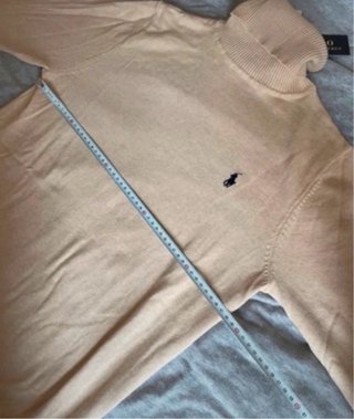 Jersey Polo Ralph Lauren cuello alto beige