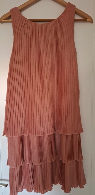 Vestido Amichi rosa plisado talla M