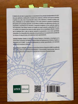 Química general. 1 Volumen 1. UNED