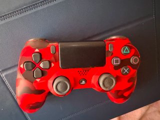 Mando ORIGINAL PS4 Camuflaje Rojo