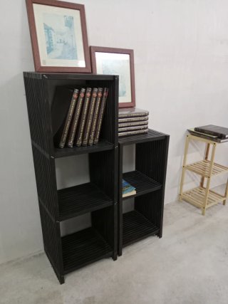 Muebles.Conjunto 3 Módulos Estantería + armario