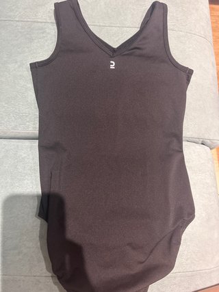 Maillot negro con brillantes para niña