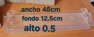 Balcón Frigorífico 48x12.5cm Nuevo 3 piezas 5x3 15