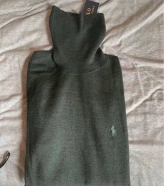 Jersey Polo Ralph Lauren cuello alto verde Talla M