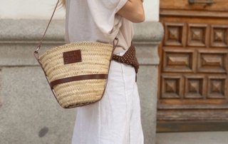 Bolso capazo, The Code, Coliseo Rock, avellana